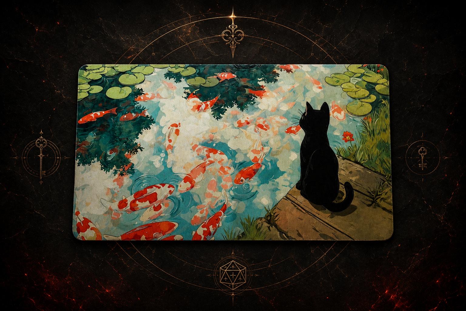 Playmat Chat aux koïs