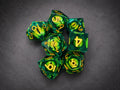 Set de Dés Œil de Dragon — Vert Émeraude