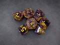 Set de Dés Elfes — Résine Violette & transparente