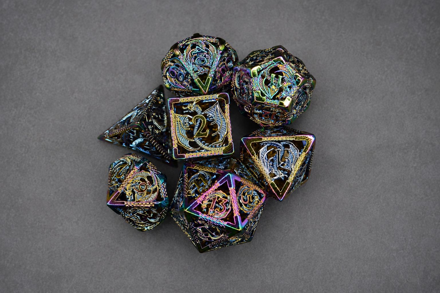 Set de Dés Dragon Chromatique