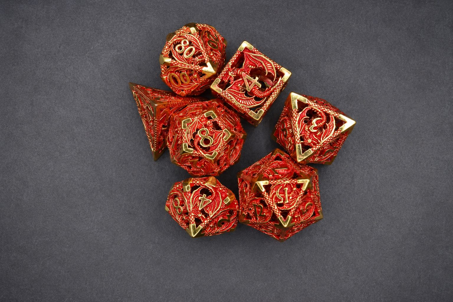 Set de Dés -  Dragon Rouge
