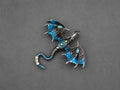 Broche Dragon Bleu