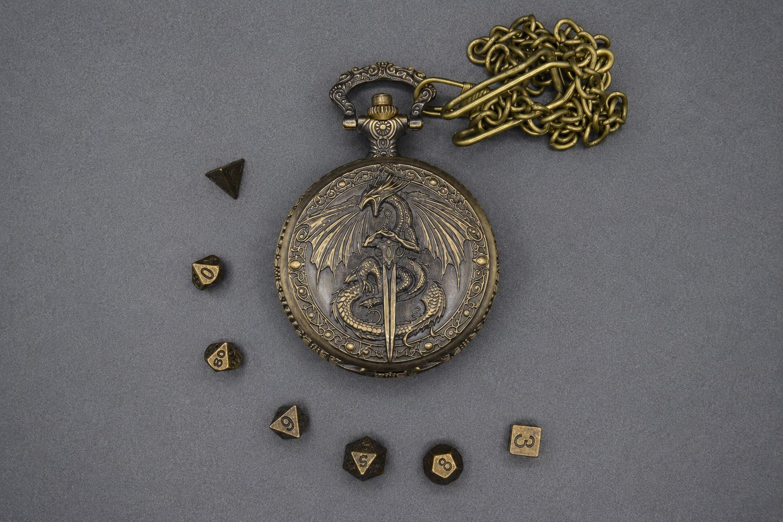 Porte Mini Dés — Gousset Dragon épée