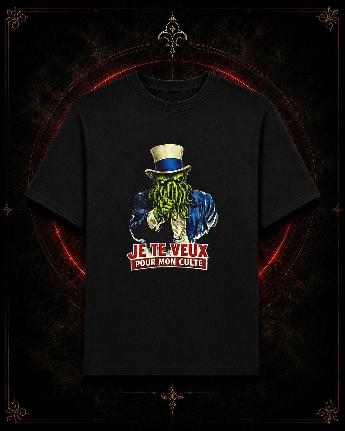 T-shirt Cthulhu — Je te veux pour mon culte