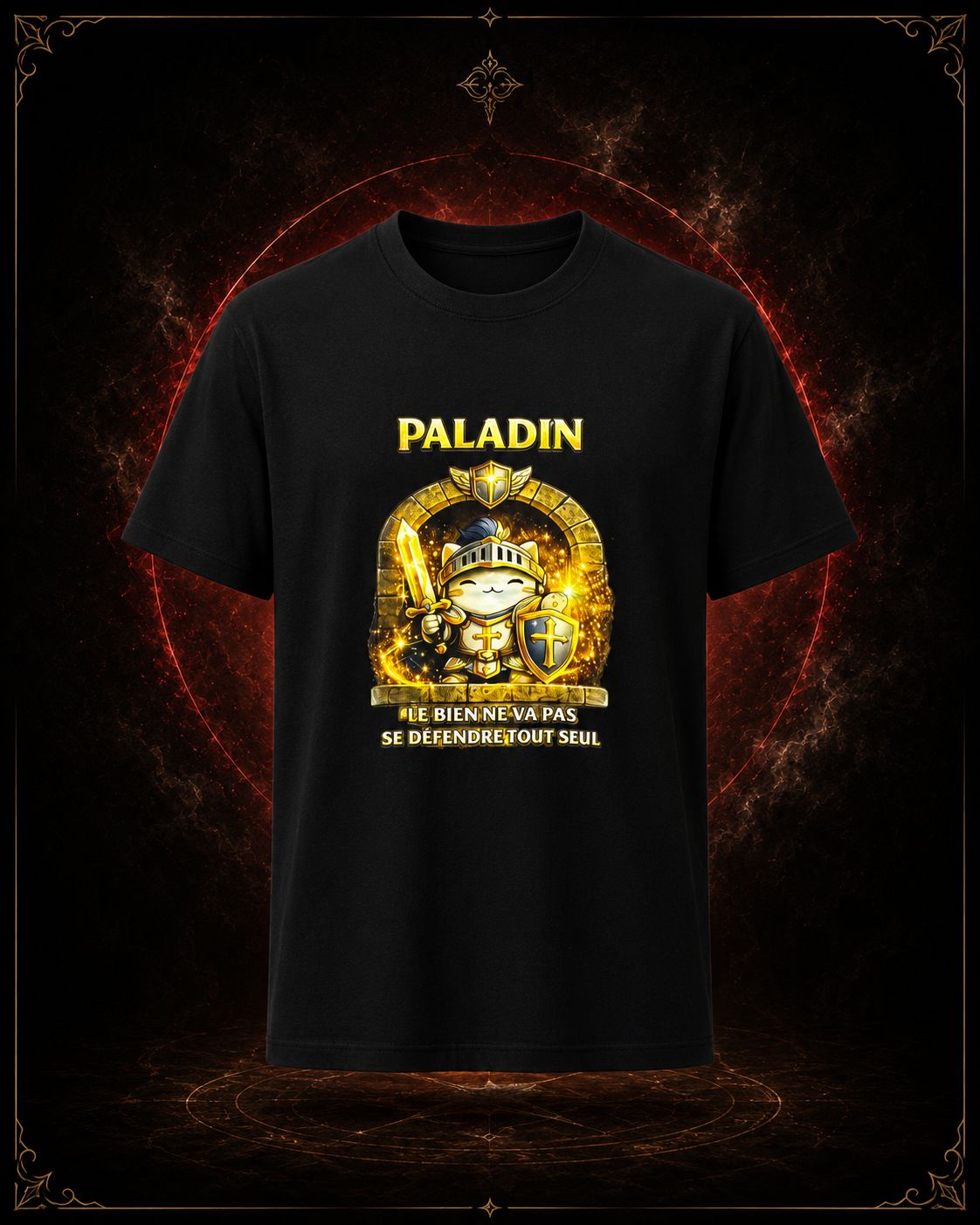 T-shirt Paladin — Le bien ne va pas se défendre tout seul